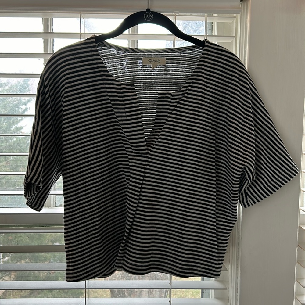Madewell, Small, black and white shirt